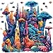 Qiuenisray Wooden Puzzles for Adults Coral Ocean Jigsaw Puzzles 200 Pieces FSC Certified Beautiful Wall Decor Puzzles Irregular Creative Gift for Adults Family Game 11 x 112 in - Image 2