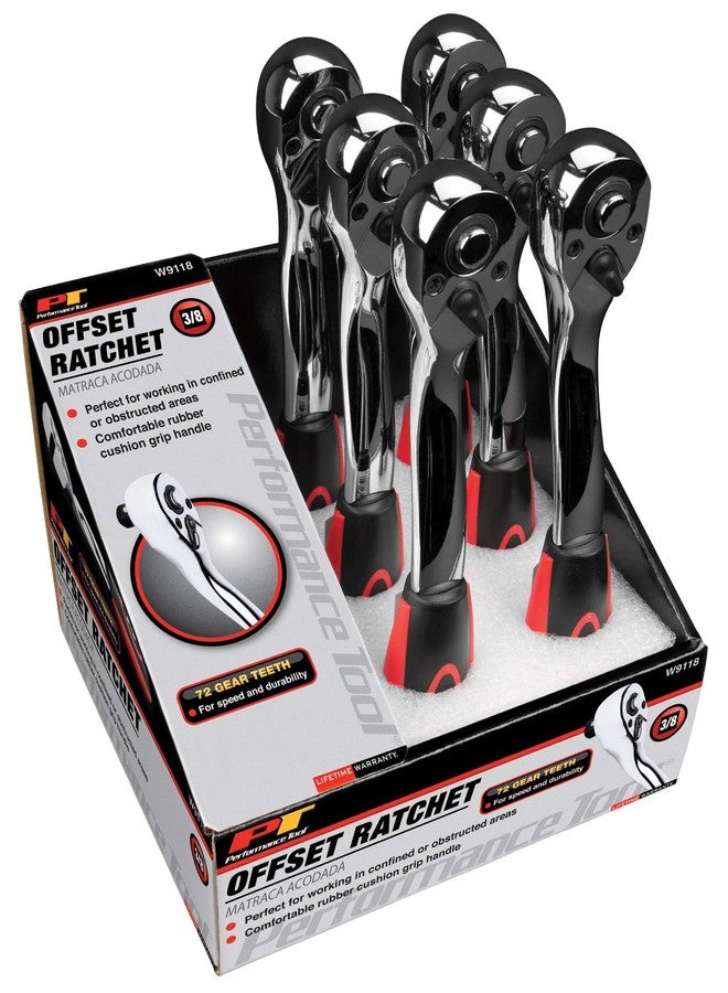 Performance Tool W9118 3/8 In. Drive Offset Ratchet Quick Release - Image 4