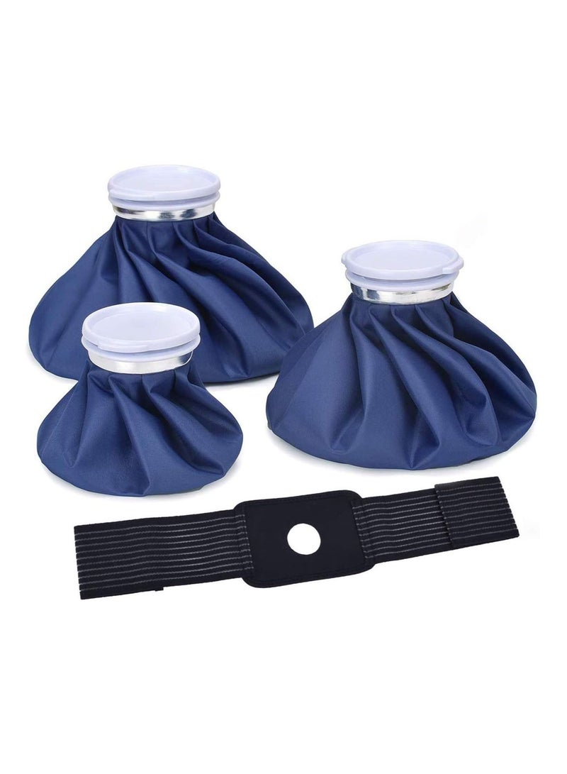 Generic elitehood Ice Cold Pack Reusable Ice Bags Hot Water Bag for Injuries, Hot  Cold Therapy and Pain Relief with Elastic Breathable Support Wrap, 4 Pack - Image 1