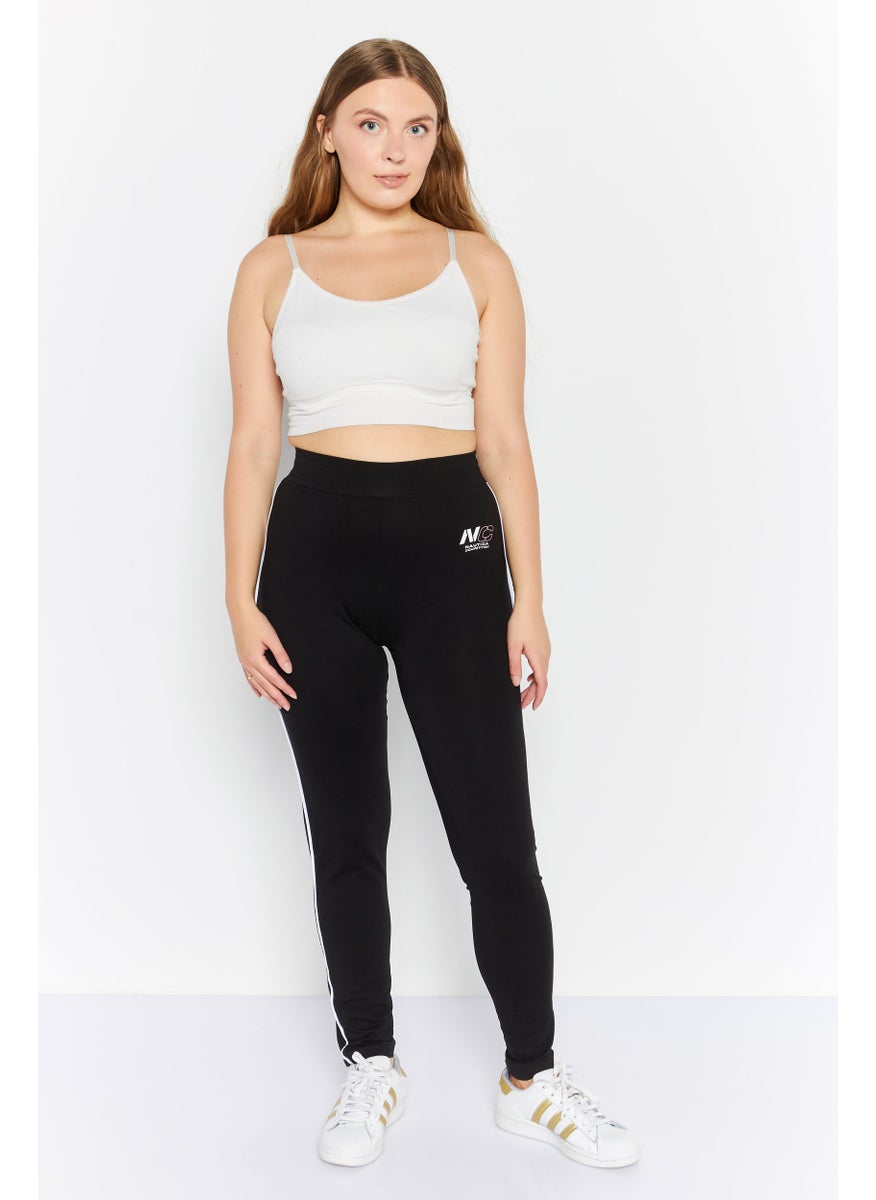Nautica Competition Women Sportswear Fit Training Leggings, Black  - Image 3