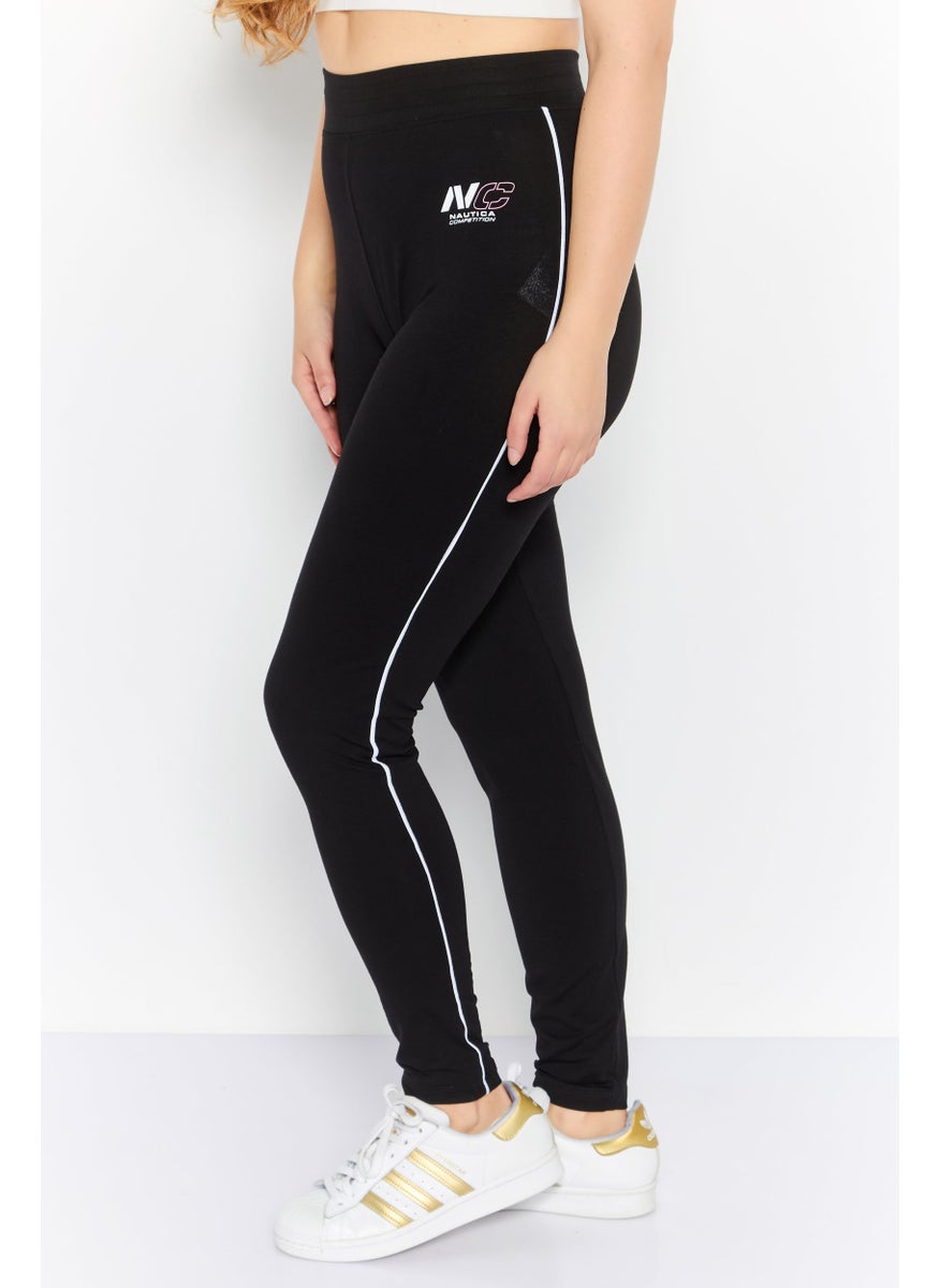 Nautica Competition Women Sportswear Fit Training Leggings, Black  - Image 2