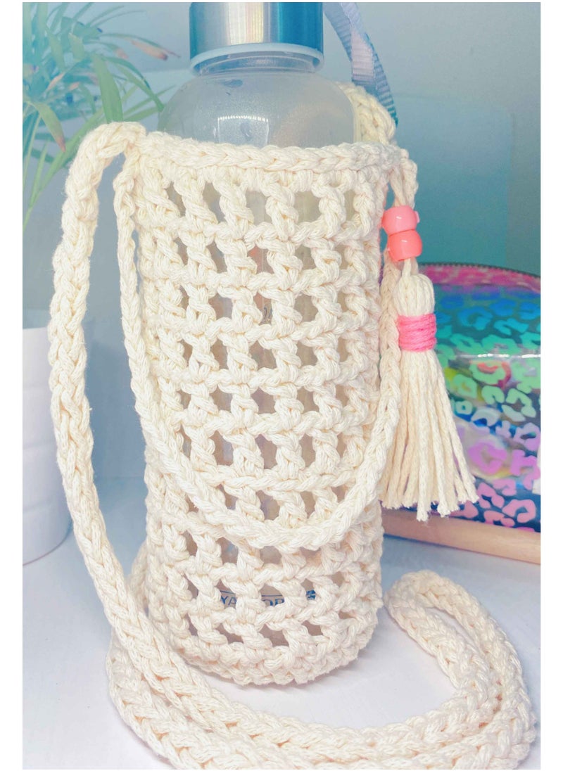 Beige Bottle Holder/Carrier, With Crossbody Strap for 500 ML Bottle (Without Bottle)) - pzsku/ZE1A5DA95FD5B90DA890CZ/45/_/1694899488/5c4367e2-f745-401a-ba7b-dcd3268089bb