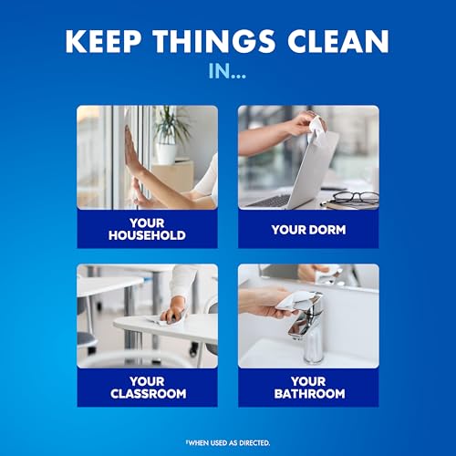 Lysol Disinfecting Wipes Bundle, Home Apartment Dorm Room Essentials and Cleaning Supplies, All Purpose Cleaner, Multi-surface Cleaning Wipes, Lemon and Lime Sanitizing Wipes Bundle, 80 Count - Image 5