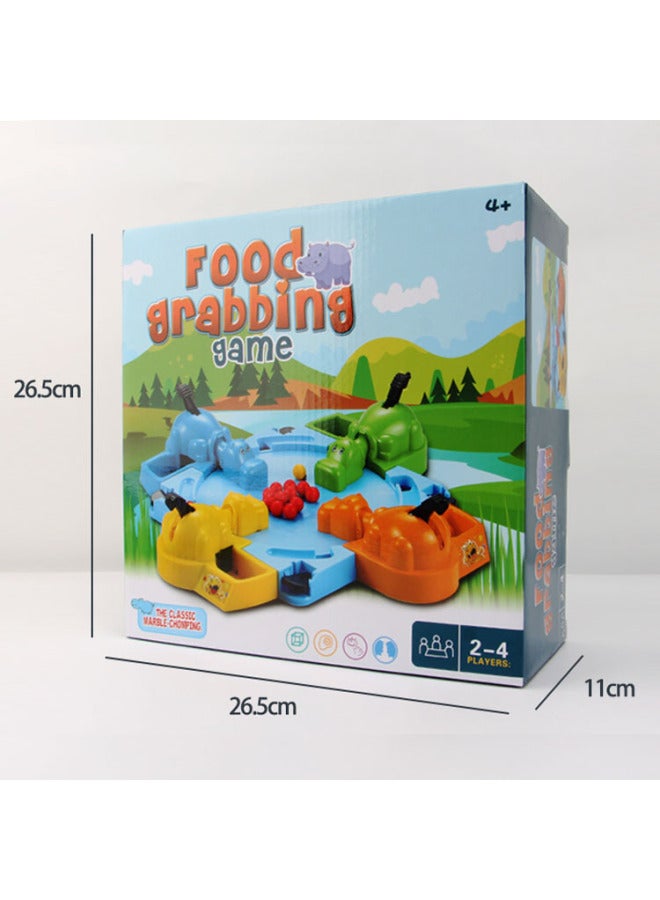 Hippo Swallow Beads Children's Educational Toys Hungry Hippo Interactive Eating Frog Games-Color:Hippo 521G - Image 4