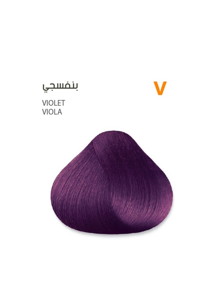 SAVOO Hair Color Cream V Violet w/ Herbal Extracts and Plex 100 ML - Image 1
