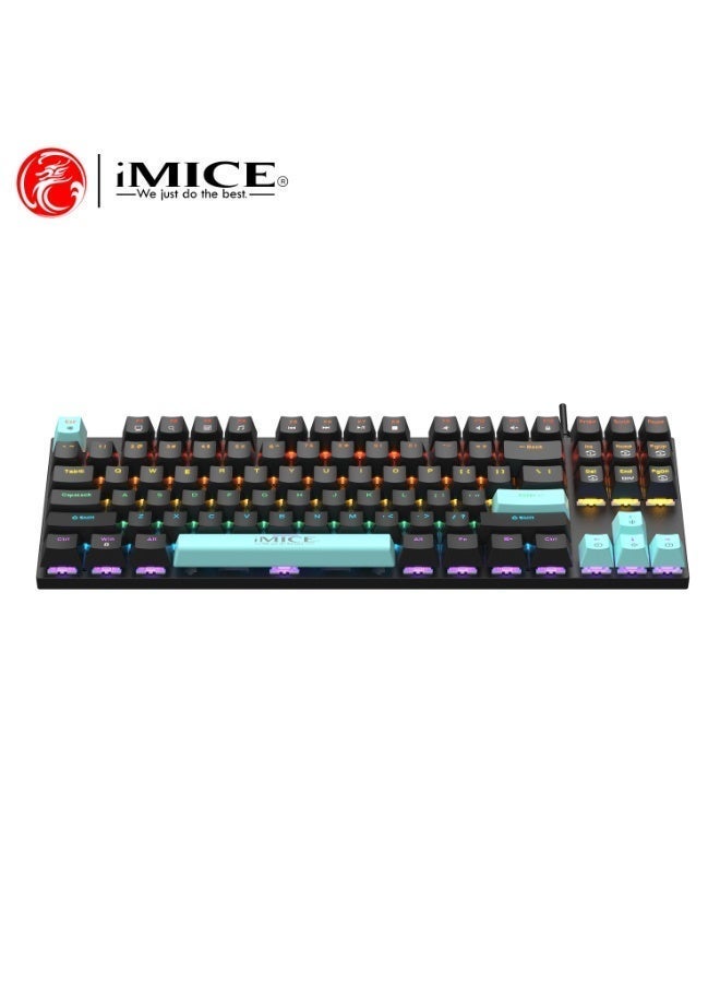 iMICE GK300 Mini Mechanical Gaming Keyboard Compact Wired RGB Keyboard for PC Laptop Gaming Setup - Image 5