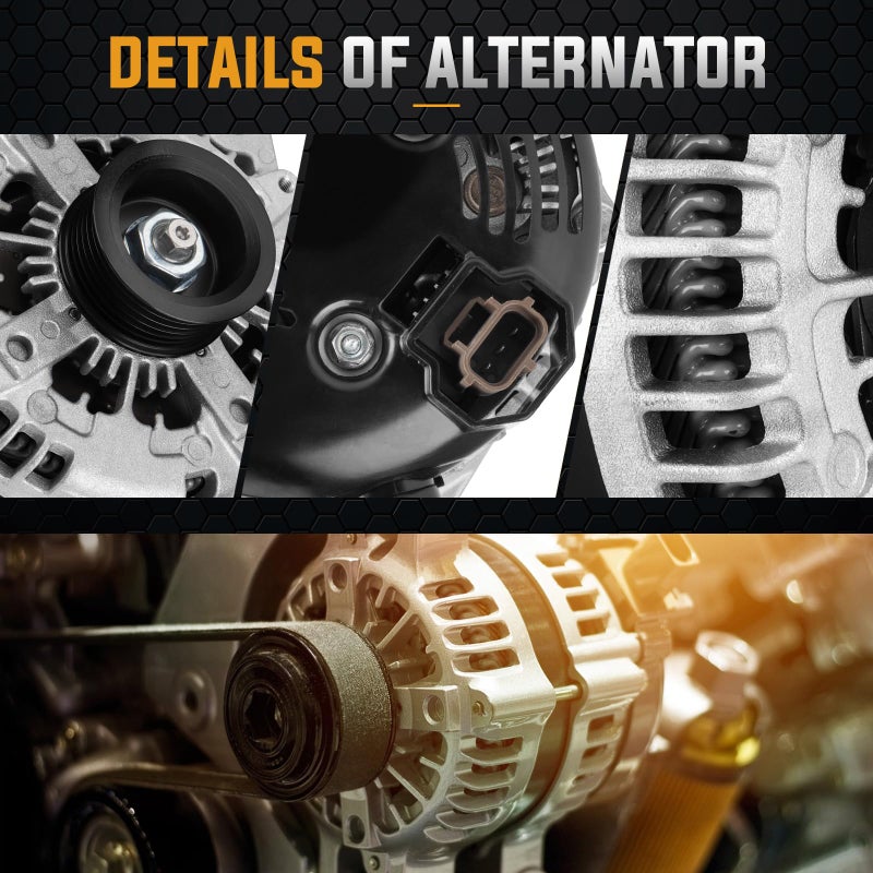 ILONPA Alternator Replacement Compatible with 2011 2012 2013 2014 Ford F-150 5.0 5L Replace 104210-6270, 104210-6660, 11532, 11679, AL3T-10300-CA - Image 3