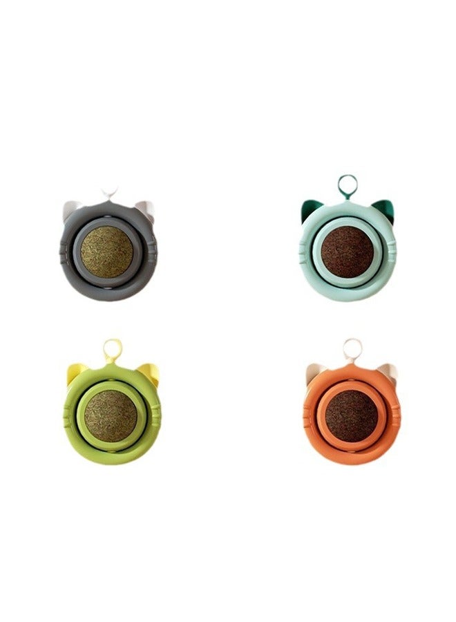 Cat Toys Cat Licking Fun Catnip Balls Self-Happy Boredom Relieving ，Wall Stick-on Toy Scratcher Treats Healthy Natural Removes Ball to Promote Digestion Cat Grass Snack Cat Supplies Molars Teasing Cat Toys 1 pc（random color） - Image 2