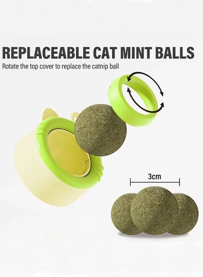 Cat Toys Cat Licking Fun Catnip Balls Self-Happy Boredom Relieving ，Wall Stick-on Toy Scratcher Treats Healthy Natural Removes Ball to Promote Digestion Cat Grass Snack Cat Supplies Molars Teasing Cat Toys 1 pc（random color） - Image 4