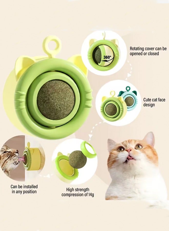 Cat Toys Cat Licking Fun Catnip Balls Self-Happy Boredom Relieving ，Wall Stick-on Toy Scratcher Treats Healthy Natural Removes Ball to Promote Digestion Cat Grass Snack Cat Supplies Molars Teasing Cat Toys 1 pc（random color） - Image 5