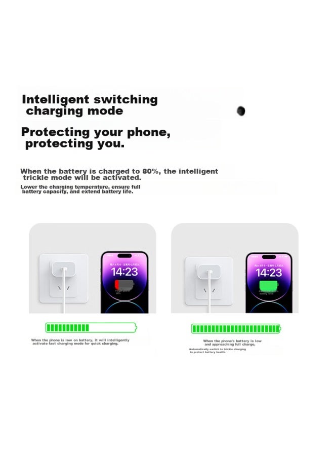 Witgoer Charger Compatible With Apple 30w Charging Head, Data Cable, Pd20w Fast Charging Set, Iphone 14 Pro Max 13/12, 11 Phones, Tablets, Xr Plug, 1.5 Meters, Type-c - Image 4