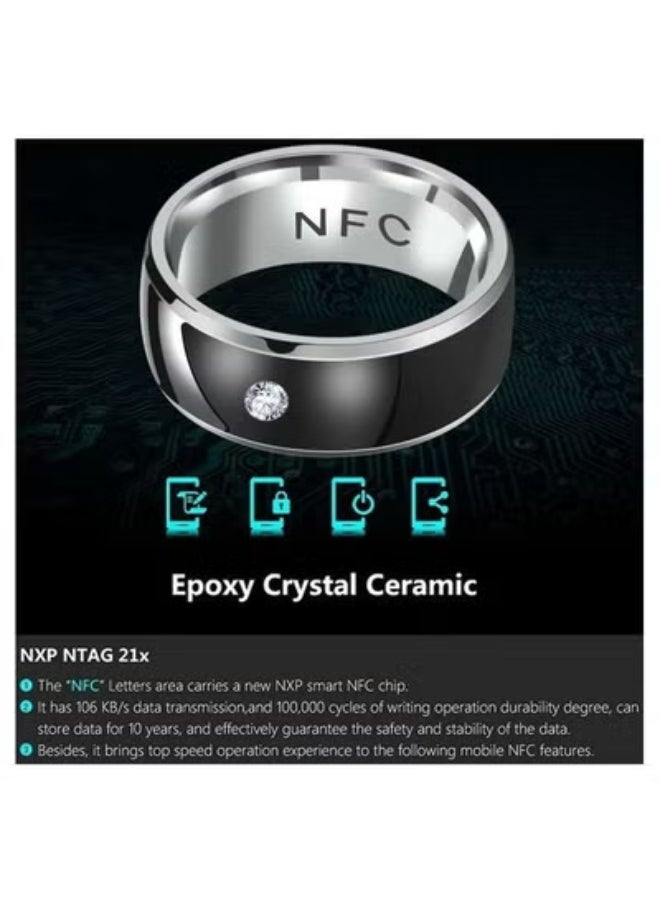 NFC Dragon Pattern Technology Waterproof Android Phone Equipment Intelligent NFC Finger Ring Smart Wearable Connect  - Image 3