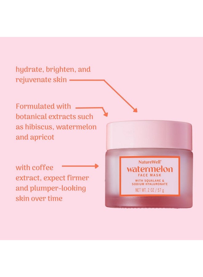 NATURE WELL Watermelon Face Mask Enriched With Hydrating Watermelon Fruit Water & Plantderived Squalane Promotes A Radiant & Moisturized Complexion 2 Oz Each (Pack Of 2) - Image 4