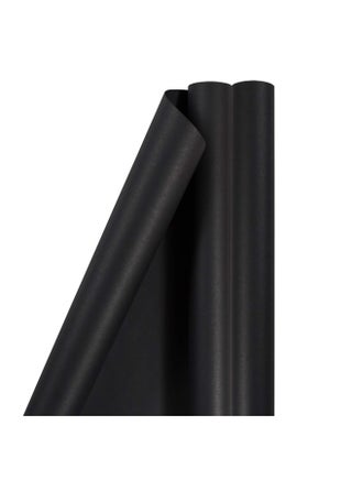 Gift Wrap - Matte Wrapping Paper - 25 Sq Ft Per Roll - Matte Black - 2 Pack - pzsku/ZE1A6437A797633681CDFZ/45/_/1721308449/df3d1321-ddcd-427d-badd-d33a7e21c490