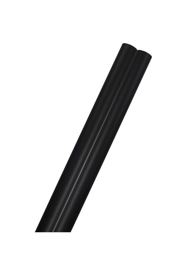 Gift Wrap - Matte Wrapping Paper - 25 Sq Ft Per Roll - Matte Black - 2 Pack