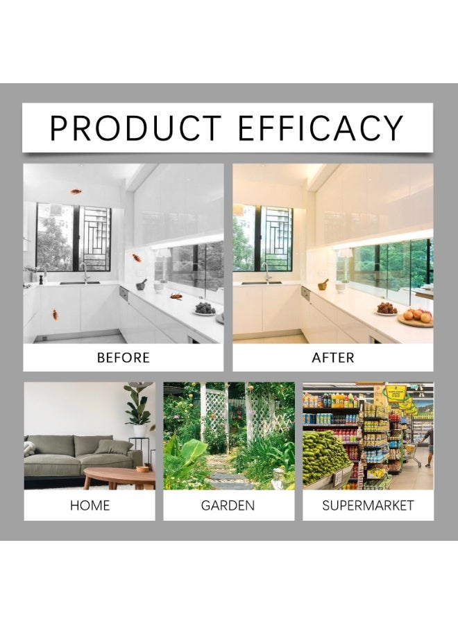 Generic Insect Repellent Bait Household Kitchen Cockroach Killing Bait Convenient Sticker Cockroach Bait Sticker*16+Adhesive Sticker*16  - Image 3