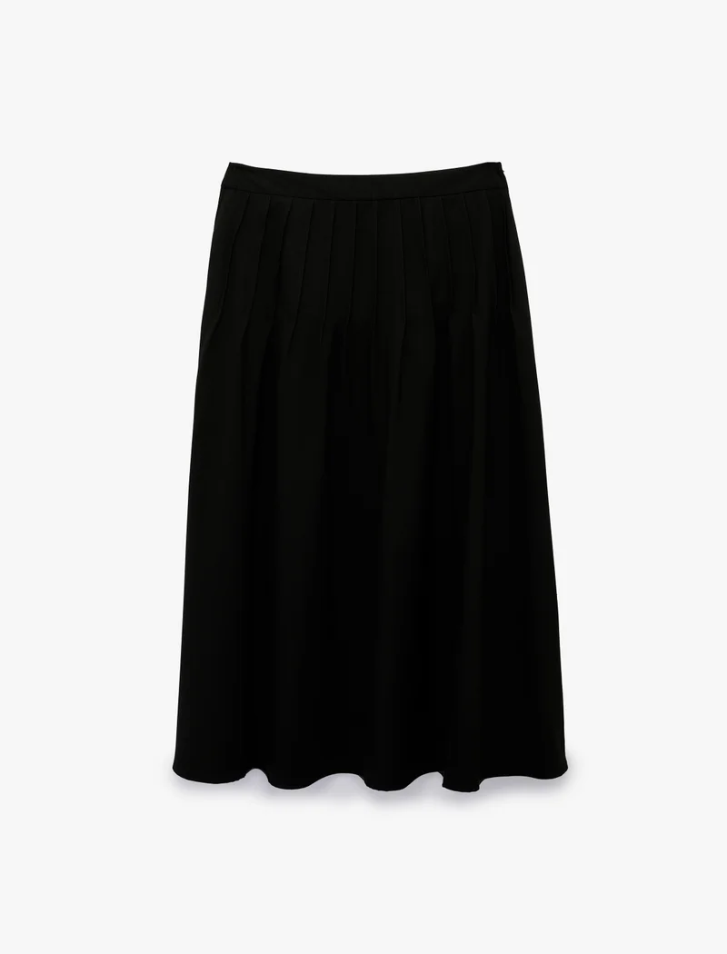 كوتون Pleated Midi Skirt