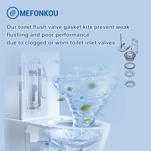 MEFONKOU 1131496 Flush Valve Canister Seal Gasket for Kohler Toilet Tank Flush Valve Replacement Genuine Part (6/Pack) - Image 4
