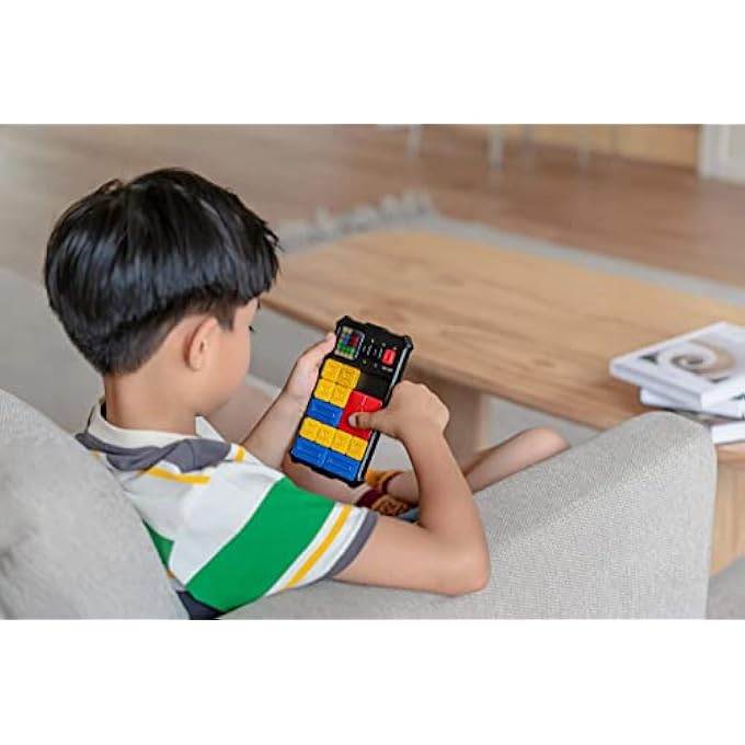 SUPER SLIDE BRAIN GAMES, 500+ LEVELLED UP CHALLENGES BRAIN TEASER PUZZLES, INTERACTIVE FIDGET TOYS HANDHELD GAMES CONSOLE, LEARNING EDUCATION TRAVEL STEM TOYS, BIRTHDAY GIFTS FOR ALL AGES - Image 4