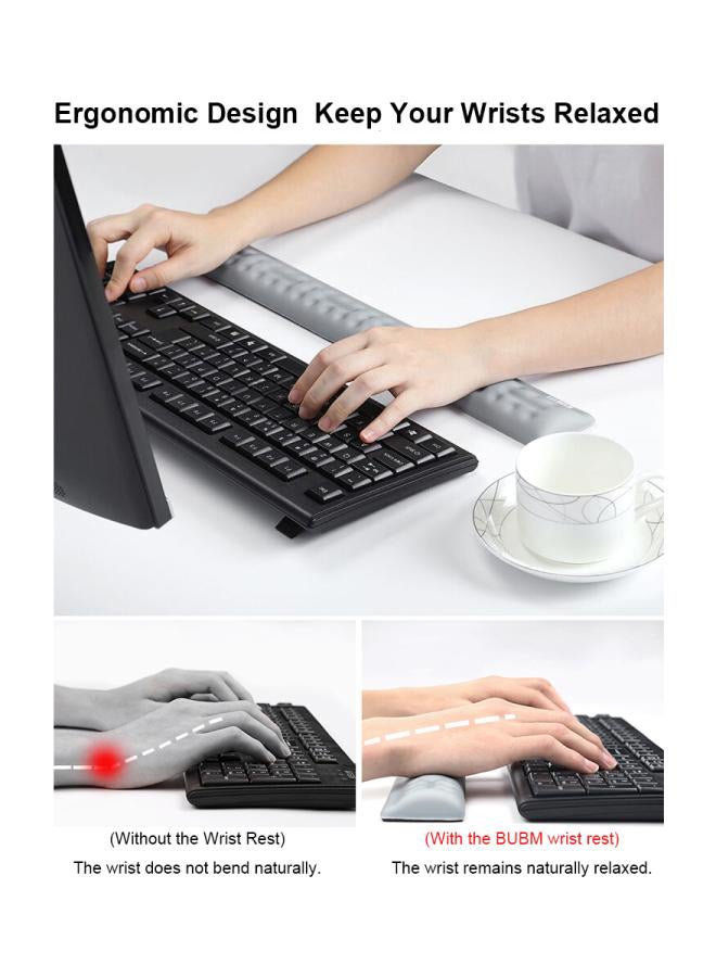 BUBM Memory Foam Wrist Rest Pad Grey - Image 3