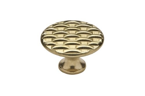 Knobware C5175/1-3-8in/BB 1-3/8-Inch Burnished Brass Modern Weave Knob - Image 3