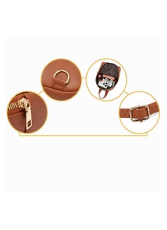 PIERRE LOUES Women's Fashion Backpack Purse PU Leather Shoulder Bag School Bags,Rucksack,Handbag,Fashion Designer Small Travel Bag,Convertible Rucksack Bags,Multifuction Backsack Anti Theft For Women,Brown  - Image 3