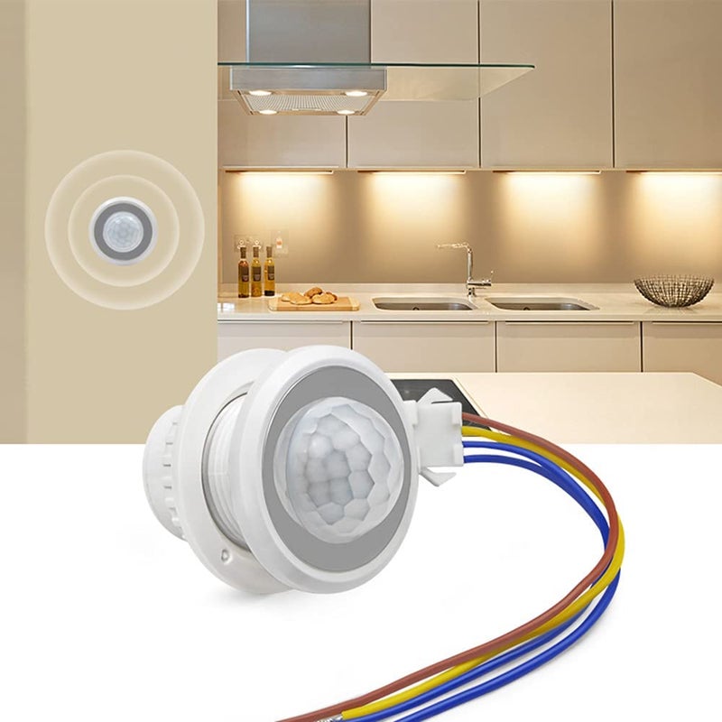 Quick SenseQS05B Mini Motion Sensor Light Switch 110220V PIR Sensor Smart Detection Time Delay Adjustable Infrared Induction Detector4 pcs Pack - Image 5