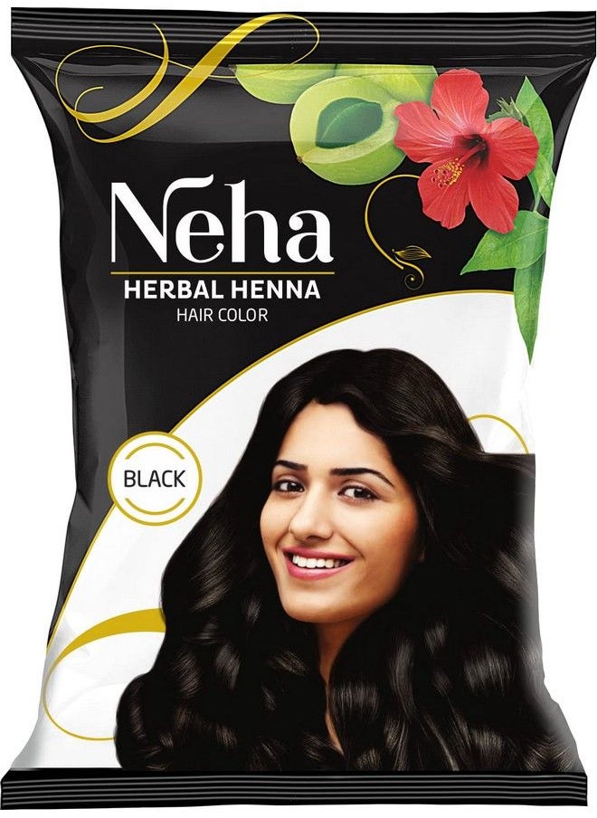 Neha Herbal حناء ملونة باللون الأسود (عبوة من 10 قطع)  - Image 2