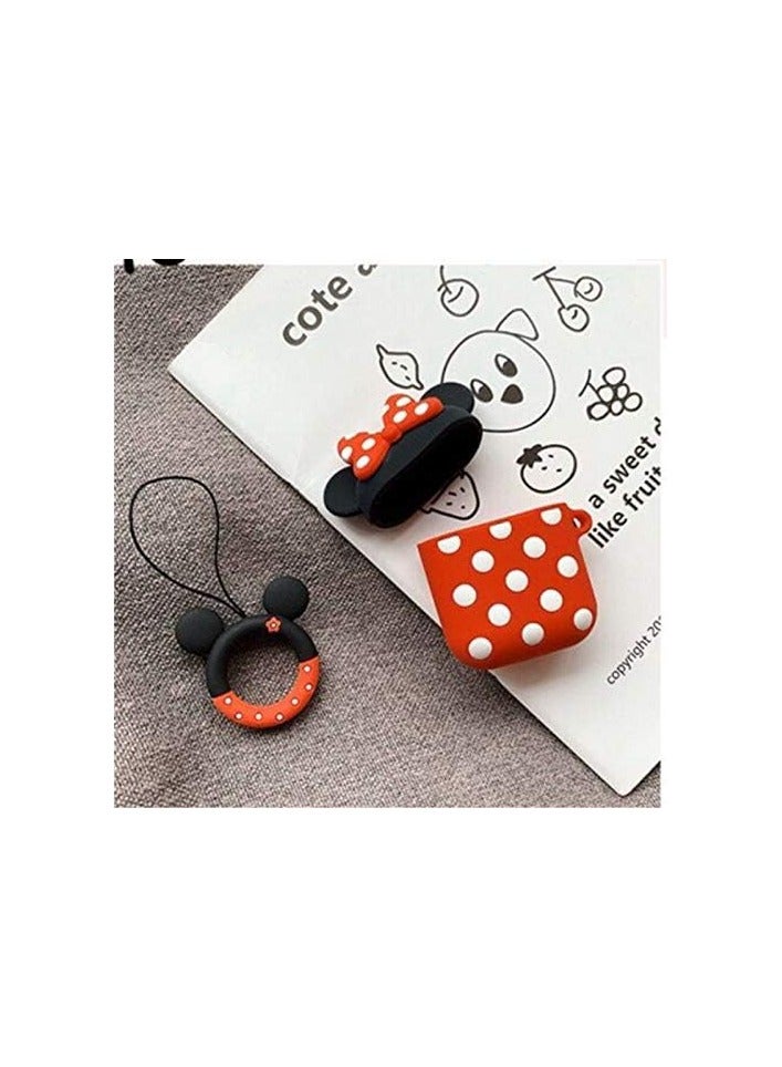 A protective silicone shockproof protection cover for AirPods Pro headphones in the shape of a cartoon character  - Image 4