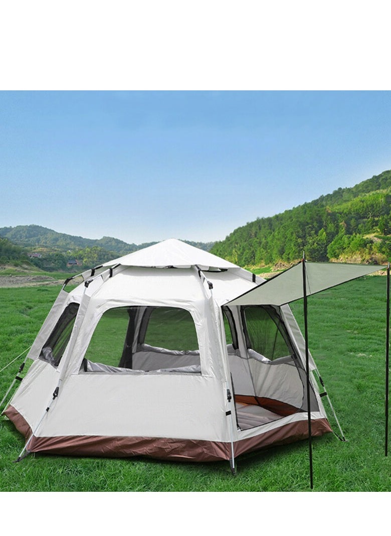 Manful Hexagonal Automatic Tent Automatic Instant Pop-Up Tent Lightweight Portable Tent Outdoor Camping Waterproof  - Image 1
