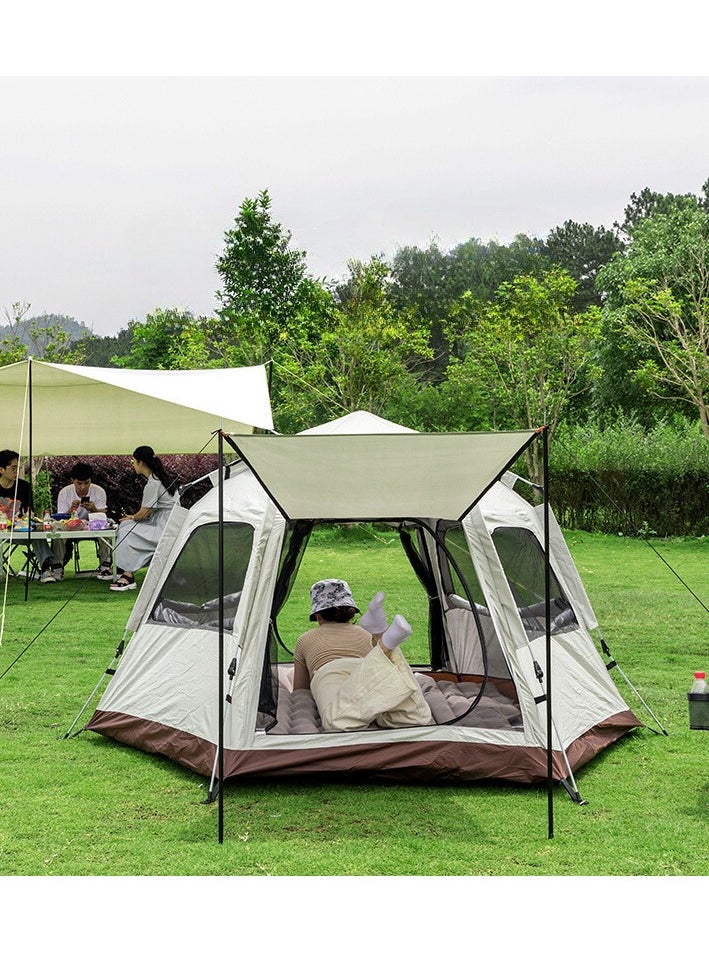 Manful Hexagonal Automatic Tent Automatic Instant Pop-Up Tent Lightweight Portable Tent Outdoor Camping Waterproof  - Image 2