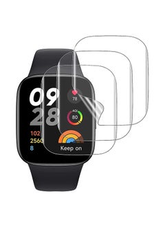 (Pack of 3) Screen Protector For Redmi Watch 3, Full Coverage Transparent Anti Scratch Hydrogel Film Screen Guard Protector - Clear