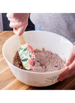 Oasisgalore 2pcs Silicone Spatula with Wooden Handle - Non-Stick, Heat-Resistant for Cooking & Baking  - Image 2