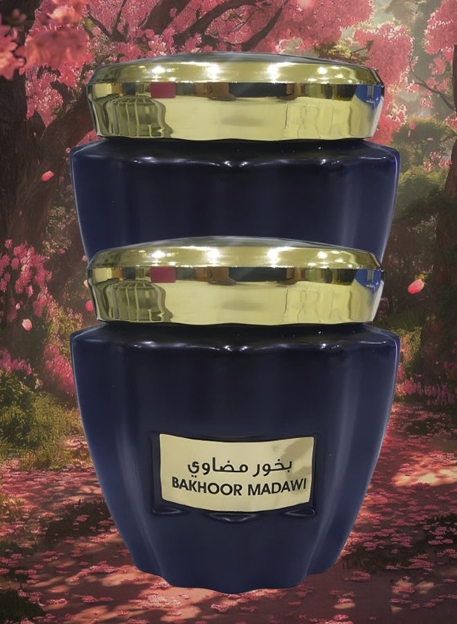 Mashaer 2 Pieces Bakhoor Madawi 50 Grams - Image 1