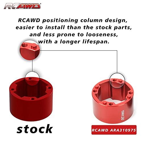 RCAWD Metal Diff Case Set ARA310975 for Arrma Kraton 8S Outcast 8S BLX Upgrade Parts - Image 2
