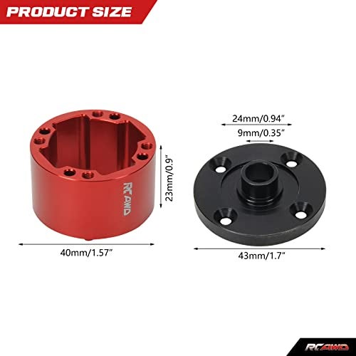 RCAWD Metal Diff Case Set ARA310975 for Arrma Kraton 8S Outcast 8S BLX Upgrade Parts - Image 4