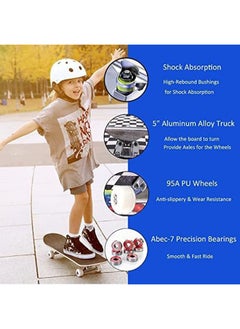 Arabest Beginner Adult Youth Children Boys Girls Skateboard 31"x8" Standard Complete Skateboard Maple Double Kick Concave Skateboard  - Image 4