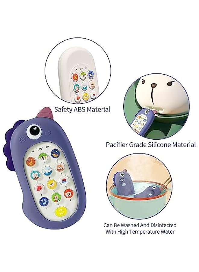 DURKU Baby Cell Phone Toy: 13-Function Musical Toy for Babies 18 Months+. Teething, Sensory, and Educational Gift - Image 3
