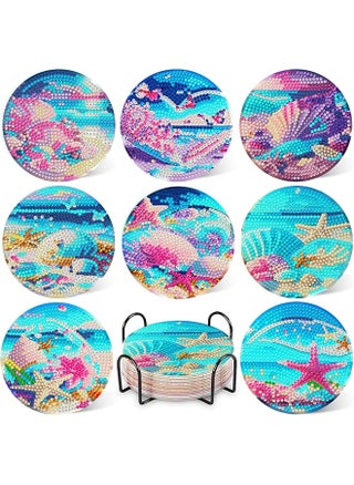 Diy Diamond Painting Coasters Kit With Holder 8 Pcs Includes Tools Accessories Perfect Craft Project For Families Diy Enthusiasts Enhances Decor Practical Use In Any Setting B Style - pzsku/ZE1A6F0448036F7DA4E5EZ/45/_/1741544426/e65ff227-7efe-4c3d-b0ec-15c0604b0c84