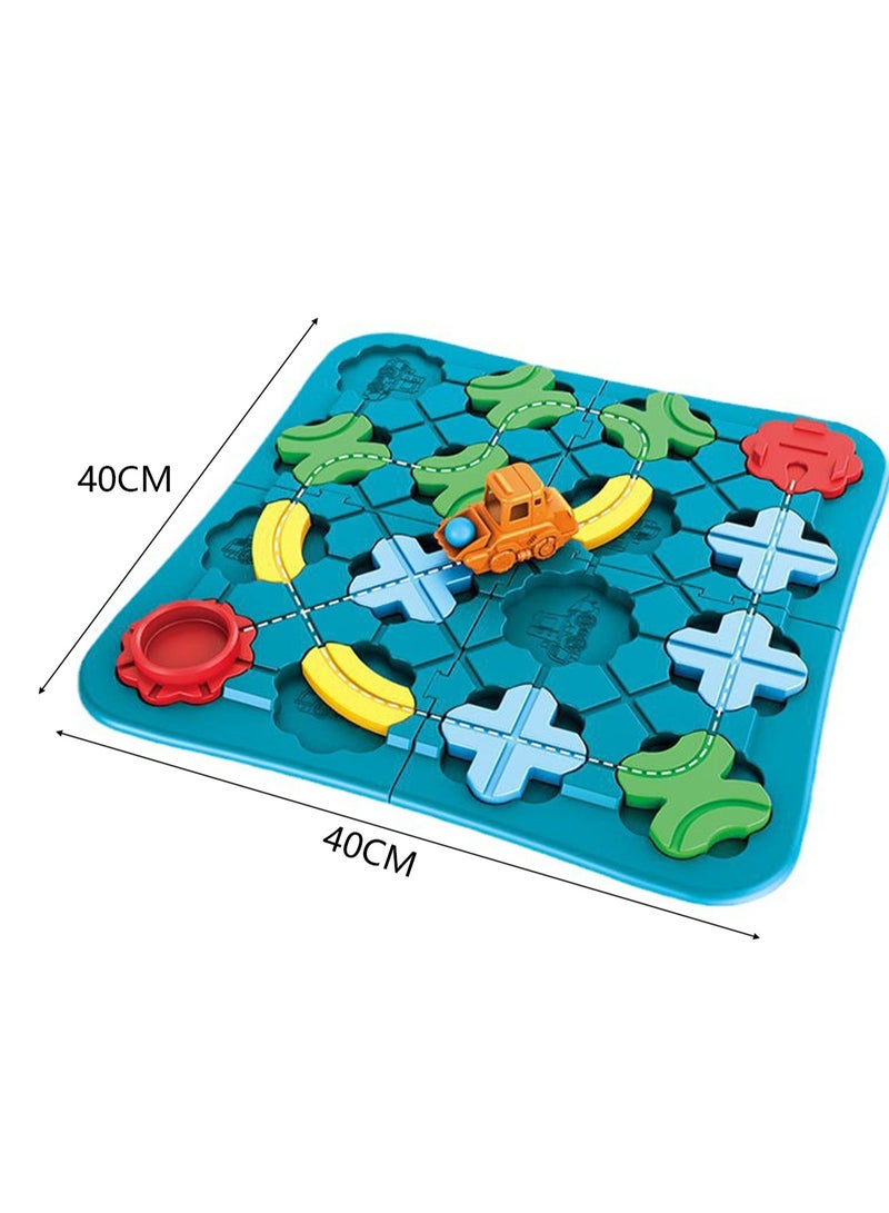 ألعاب تعليمية للأطفال تتبع التدريب على التفكير الخارق، لعبة لوحة سطح المكتب، متاهة بناء الطريق - Image 2