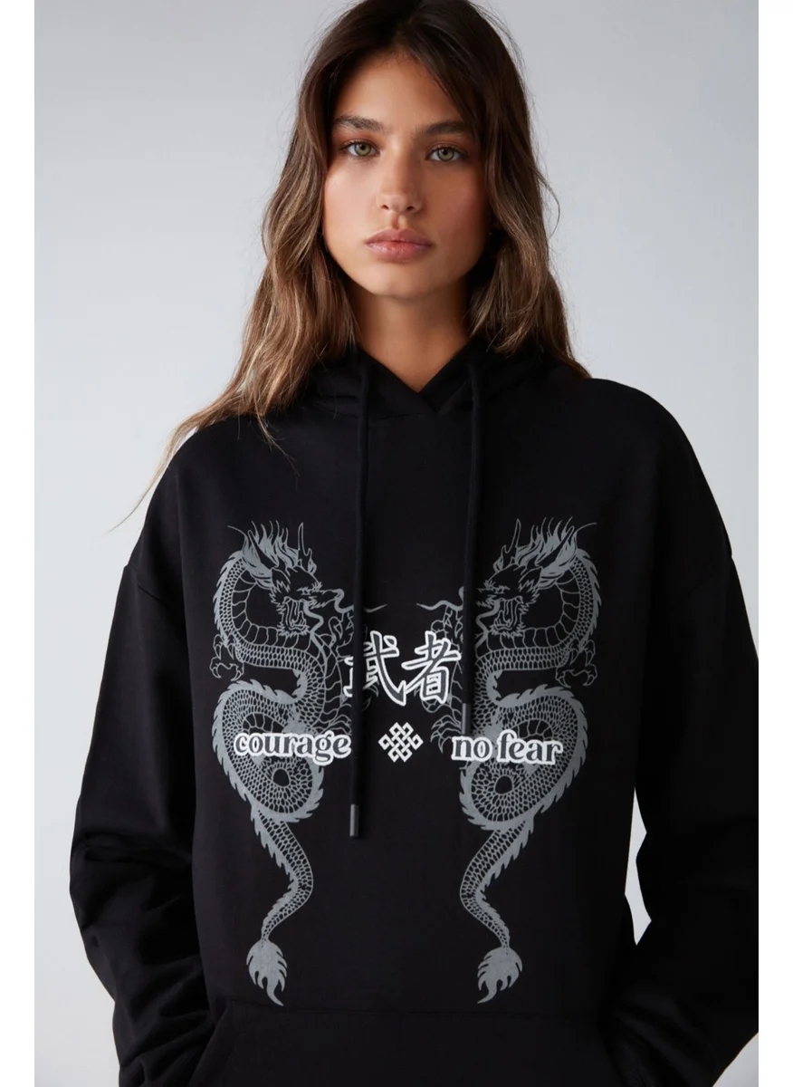 جريميلانج Teresia Relaxed Black Sweatshirt