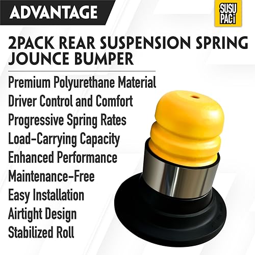 SUSUPACI 20838485 2Pack Rear Suspension Spring Jounce Bumper Fit For Buick Enclave 2008-2017 For Chevy Traverse 2009-2017 For GMC Acadia 2007-2016 For Saturn Outlook 2007-2009 - Image 5