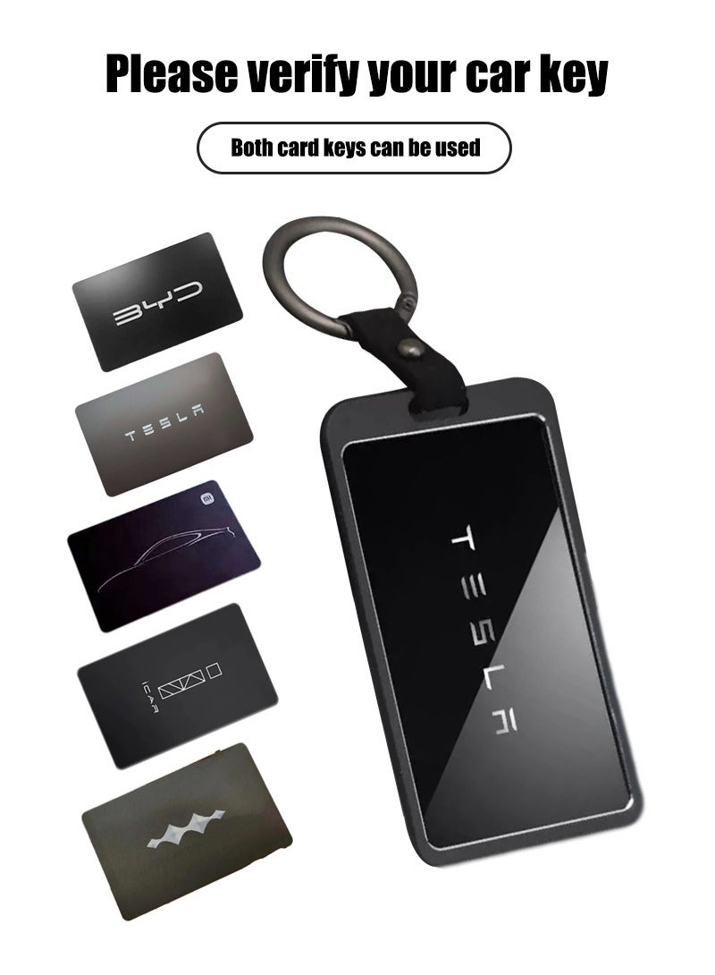 Car key card package, aluminum alloy protective sleeve, all-inclusive anti-slip and fall-resistant high-end, suitable for most car models. - Image 2