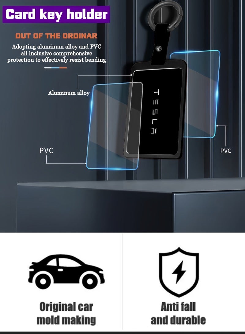 Car key card package, aluminum alloy protective sleeve, all-inclusive anti-slip and fall-resistant high-end, suitable for most car models. - Image 5