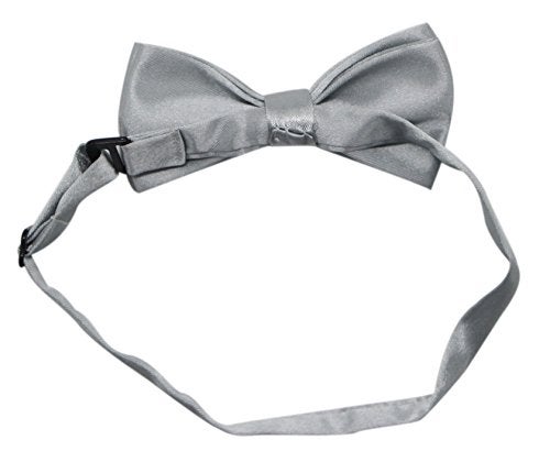 Bioterti Suspenders & Bowtie Set for Kids and Baby - Adjustable Elastic X-Band Strong Clips Braces (Light Grey) - Image 4