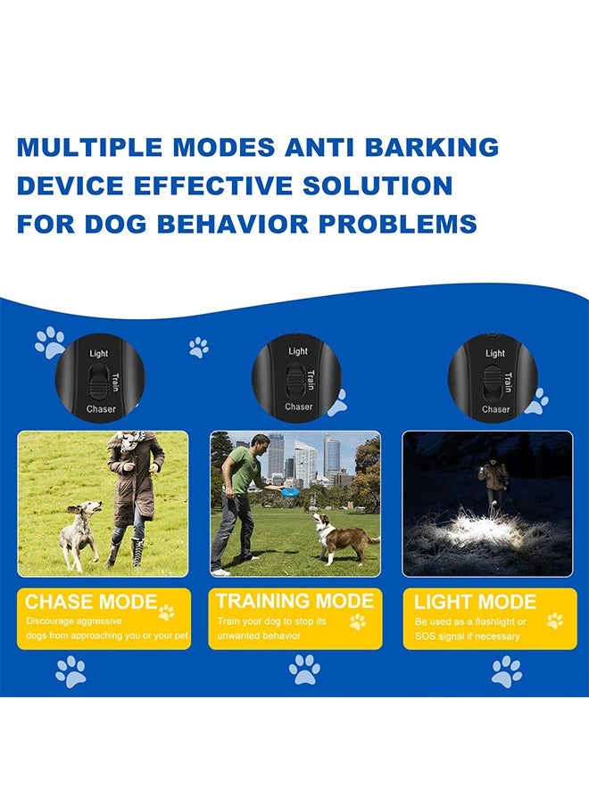 Generic - Anti Barking Control Device, Ultrasonic Anti Barking Device Dog Bark Deterrent with 3 Modes and LED Light, Dual Sensor Dog Barking Control Devices Dog Training Tools, Safe for Human & Dogs, up to 33FT - Image 1