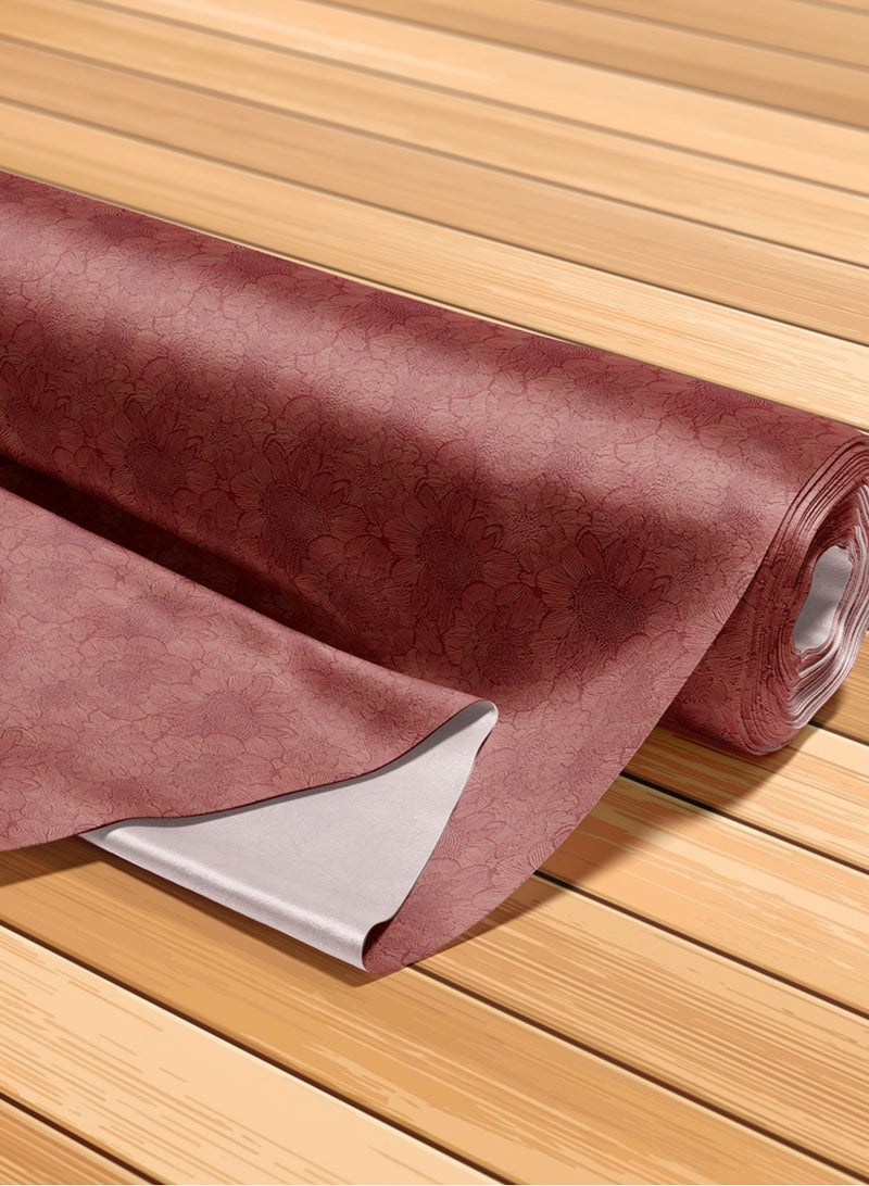 Vellato Al Lail Aramny Silk Fabric By The Yard Red Floral Design Jalabiya Makhweer Dressmaking 58 Inches Width - Image 5