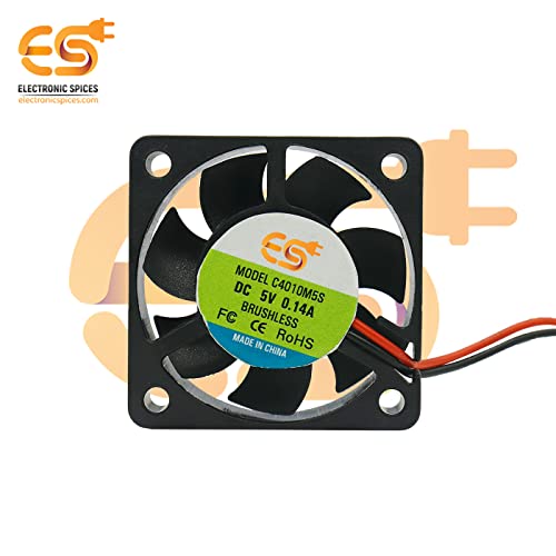 Electronicspices Electronic Spices Mini 4010 1.55 Inch (40x40x10mm) Brushless 5v Dc Exhaust Cooling Fan Single Piece - Image 2
