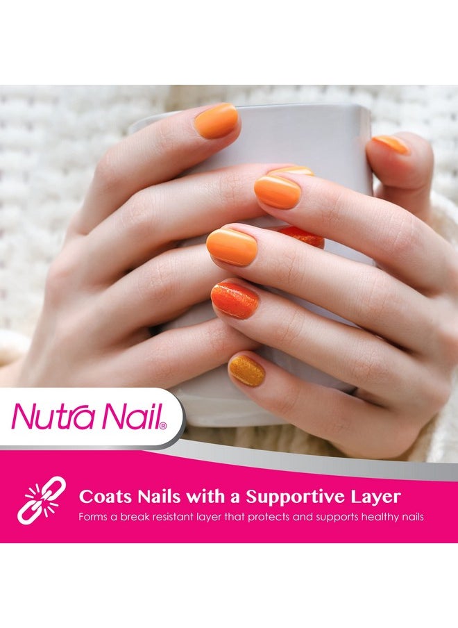 Nutra Nail Invisible Flex Hardener Instant Protective & Restorative Clear Gel Top Coat Shield For Brittle Damaged Nails 0.5 Fl Oz  - Image 4