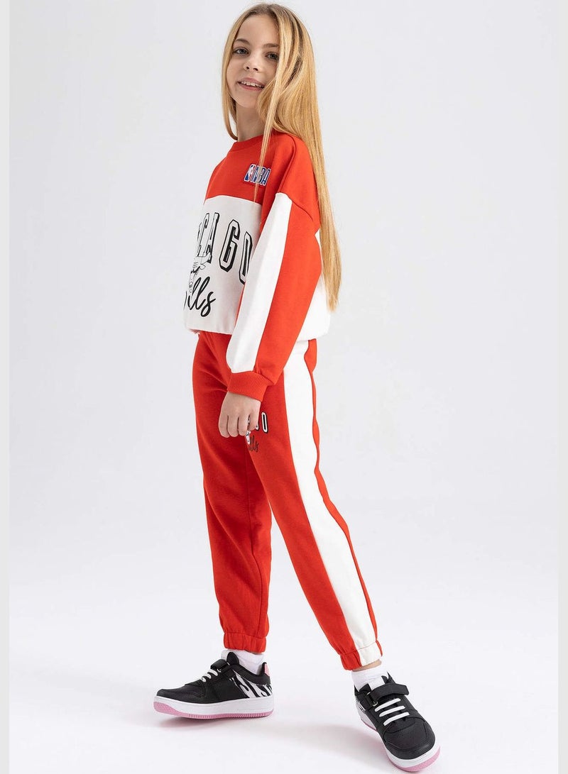 DeFacto Girl NBA Chicago Bulls Licenced Jogger Fit Knitted Trousers  - Image 3